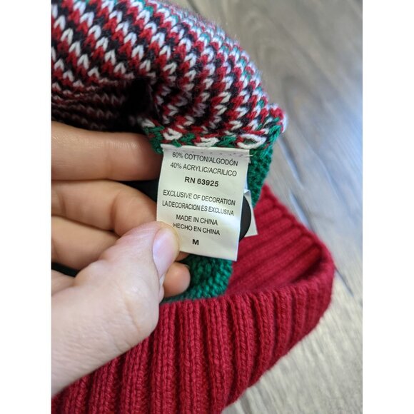 Ugly Holiday Sweater Tie Vest Print Size Men M - Picture 5 of 10